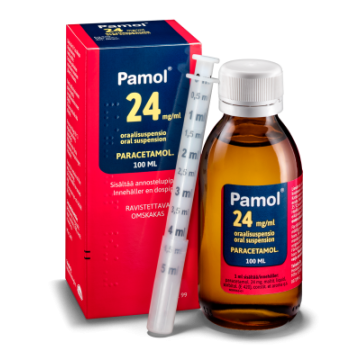 PAMOL oraalisuspensio 24 mg/ml 100 ml