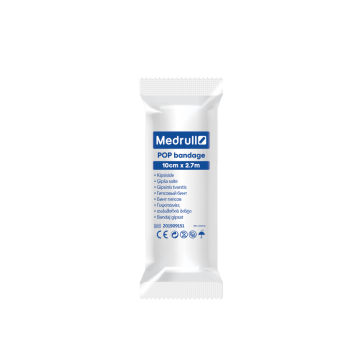 Medrull POP bandage kipsiside 10cm x 2,7m 1 kpl