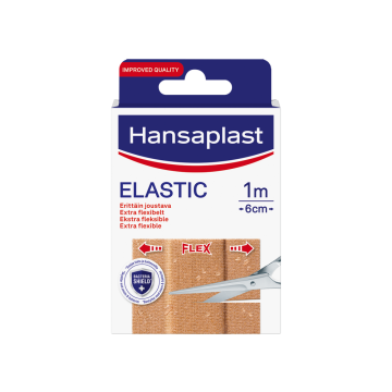 Hansaplast Elastic kangaslaastari 1 m x 6 cm (ME10) 1 kpl