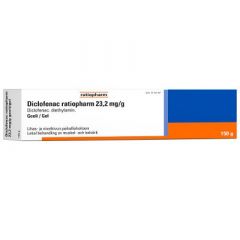 DICLOFENAC RATIOPHARM 23,2 mg/g geeli 150 g